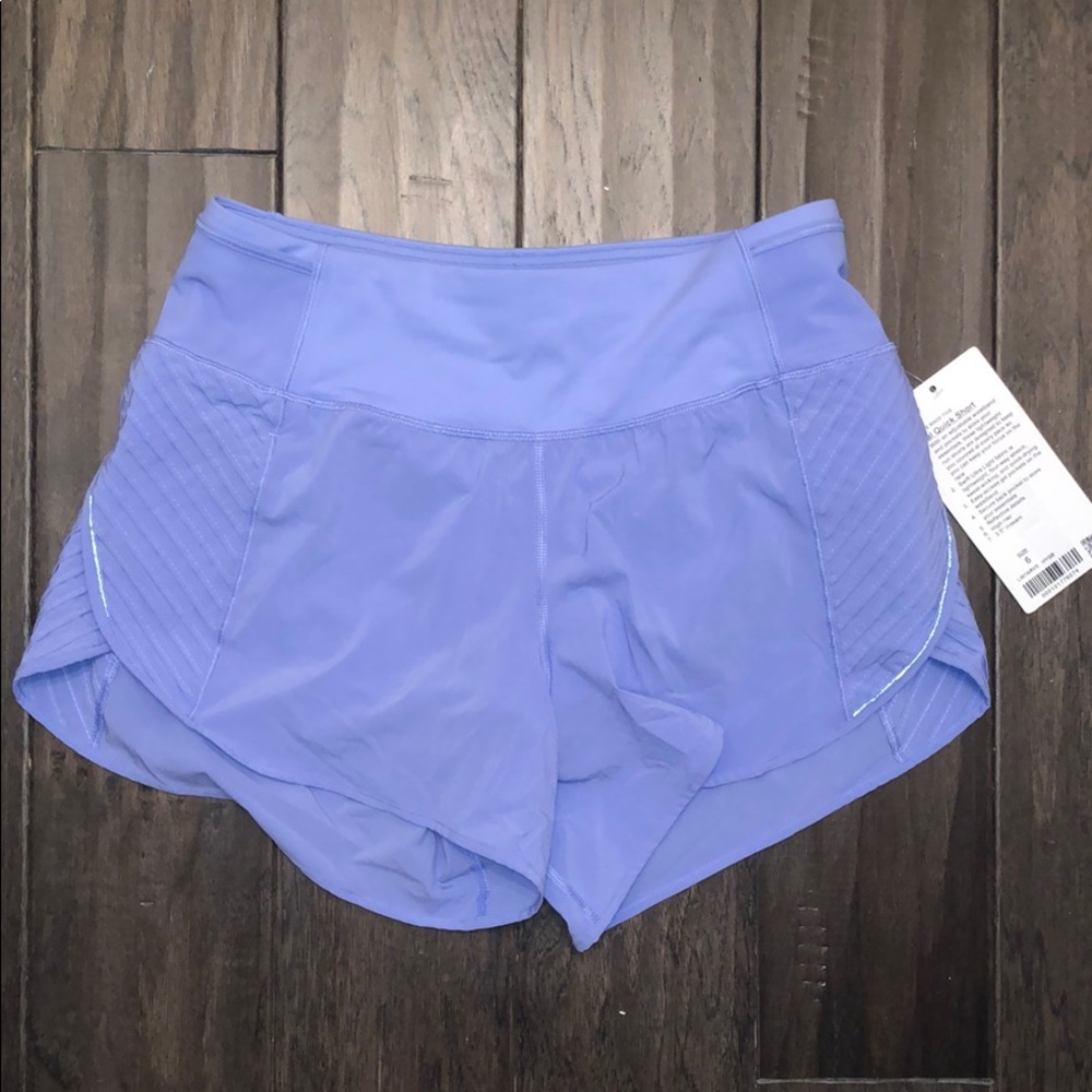 NWT Lululemon lilac shorts
